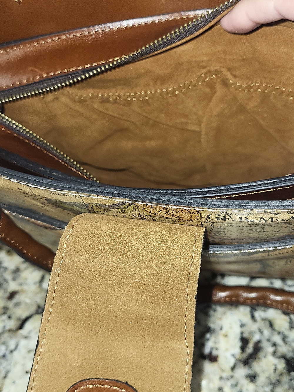 Patricia Nash Euro Map Rienzo Satchel - Picture 12 of 14